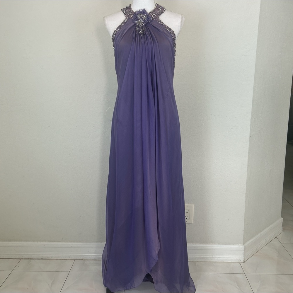 Mikael Aghal beautiful halter gown